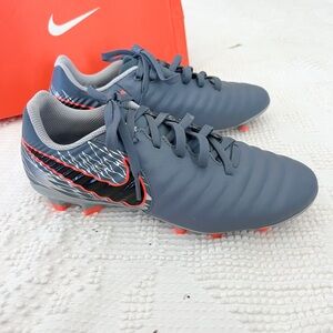 New Nike Tiempo Legend 7 Academy FG Soccer Cleats Gray Orange